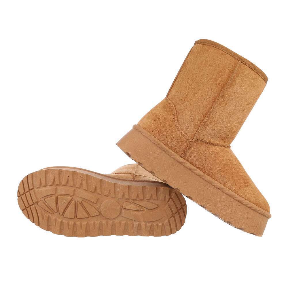 PLATEAU-BOOTS | MID-CUT STIEFELETTE | CAMEL