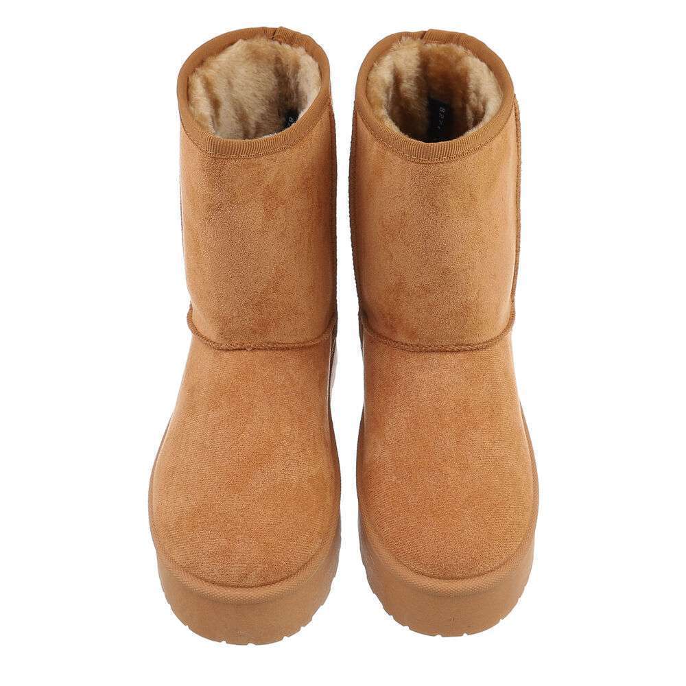 PLATEAU-BOOTS | MID-CUT STIEFELETTE | CAMEL