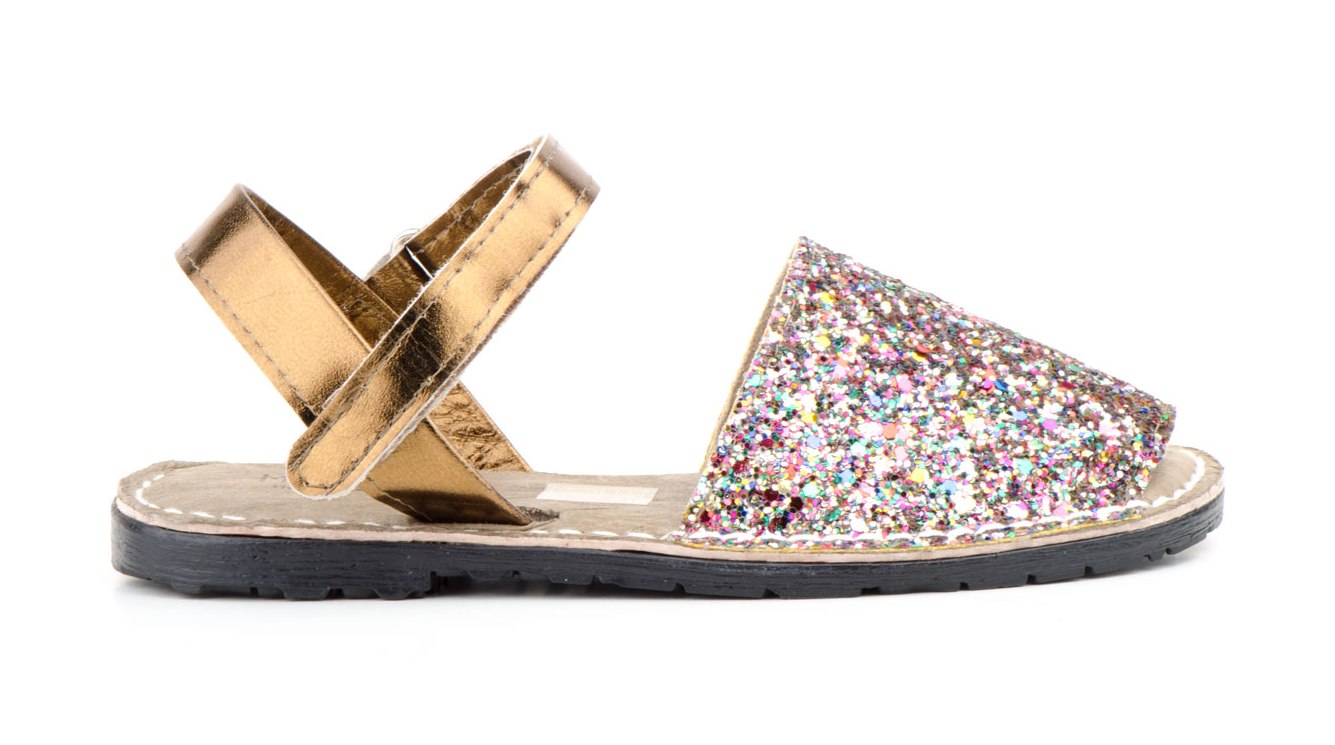 Menorca Sandale | Avarca Menorquina - Kids Glitter | Multi-Colors