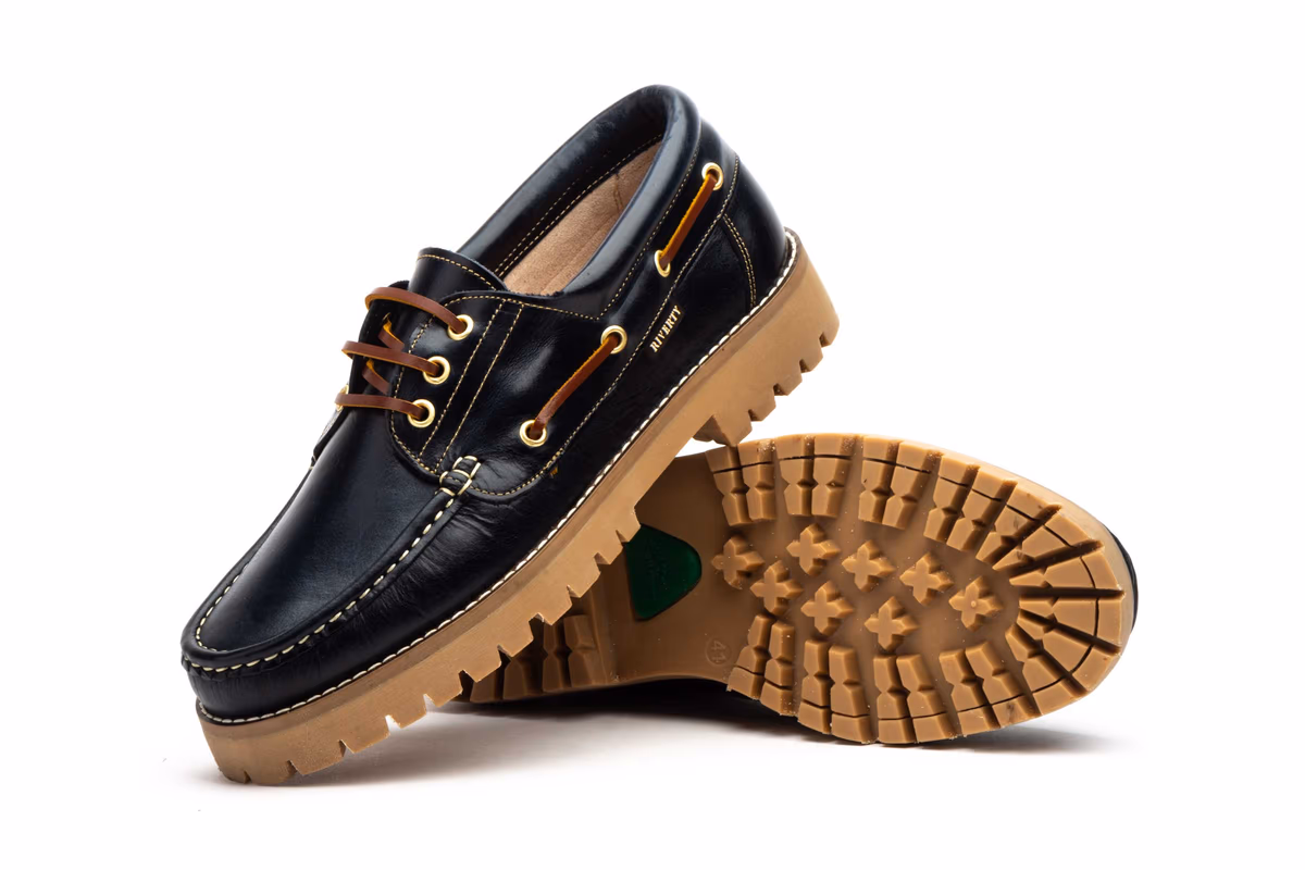 Bootsschuh - Riverty Nautico - Pull-Up-Leder | Marino