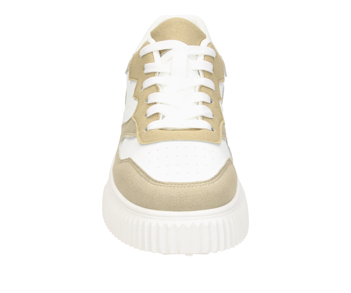 SNEAKER | LOW-BASKET-SNEAKER | BEIGE-WHITE