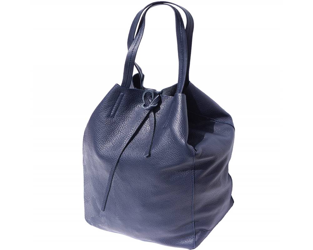 SCHULTERTASCHE - TOTE-BAG  BEUTELTASCHE - GRÖSSE L | DKL-BLAU
