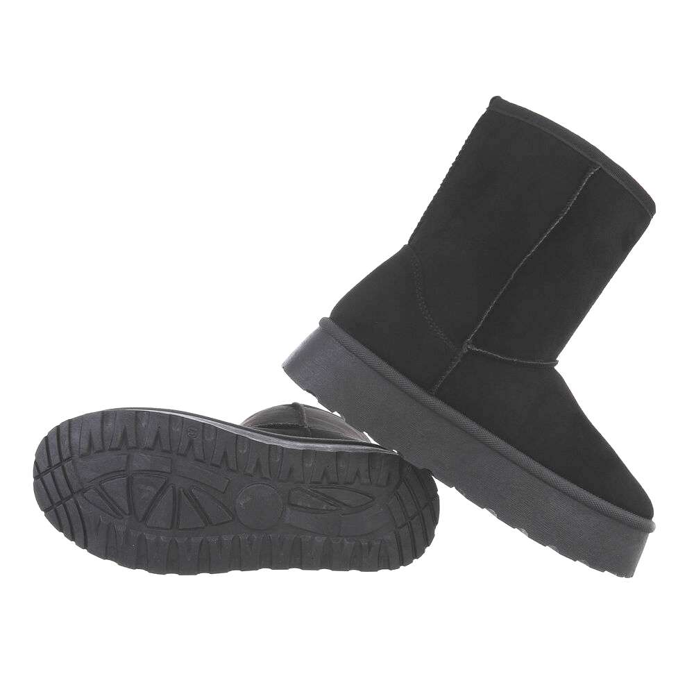PLATEAU-BOOTS | MID-CUT STIEFELETTE | SCHWARZ