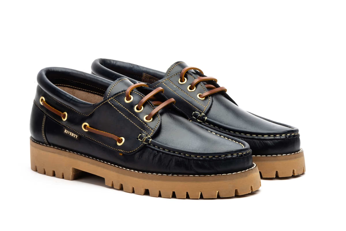 Bootsschuh - Riverty Nautico - Pull-Up-Leder | Marino