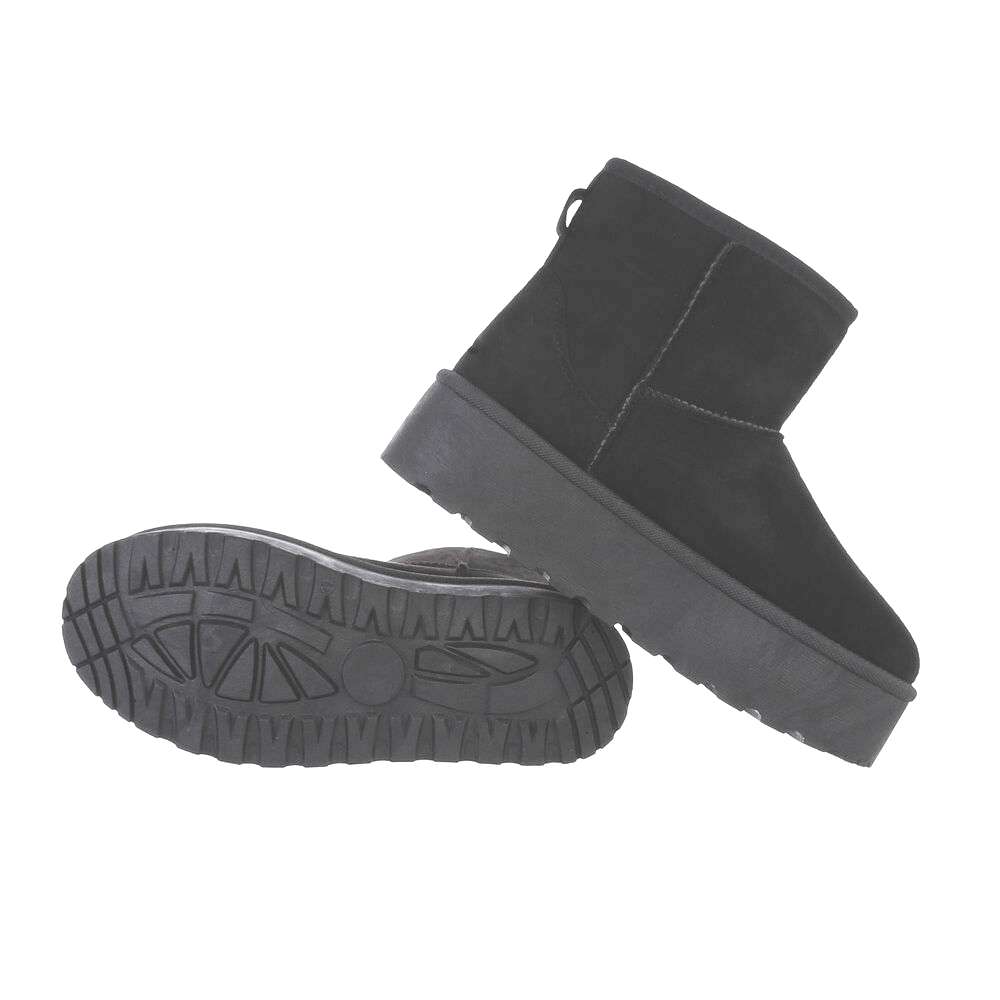 PLATEAU-BOOTS | LOW-CUT STIEFELETTE | SCHWARZ
