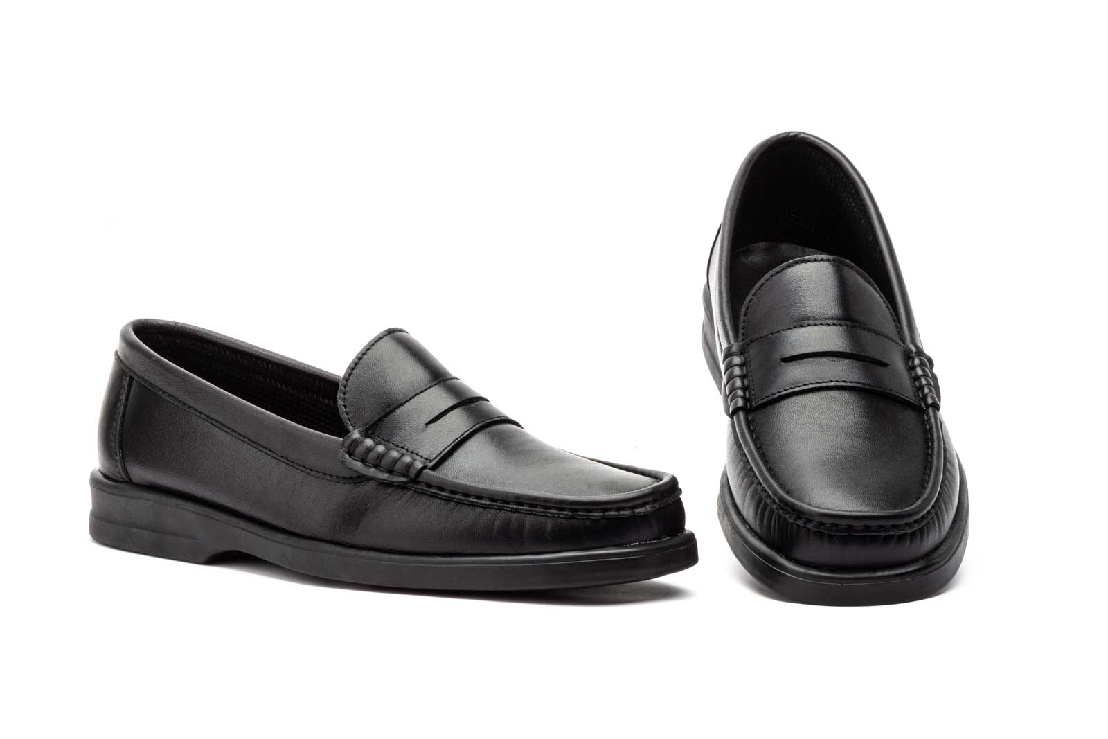 HERREN MOKASSIN | PENNY LOAFER "KIOWA" - NEGRO | SCHWARZ