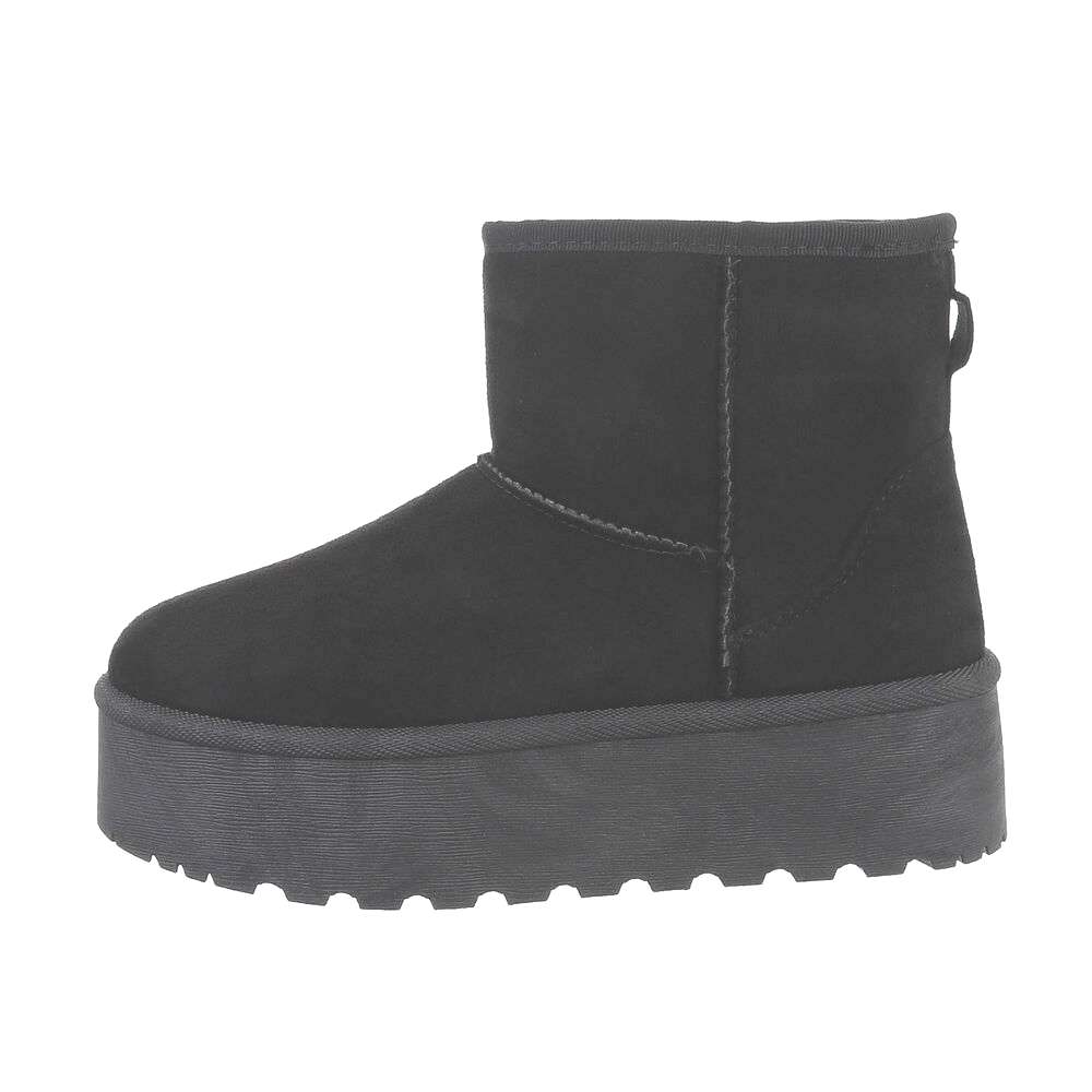 PLATEAU-BOOTS | LOW-CUT STIEFELETTE | SCHWARZ