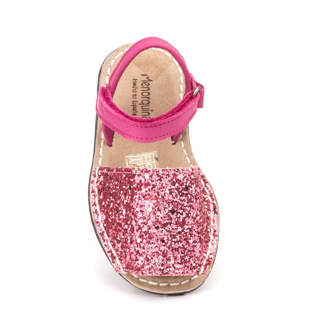 Menorca Sandale | Avarca Menorquina - Kids Glitter | Pink