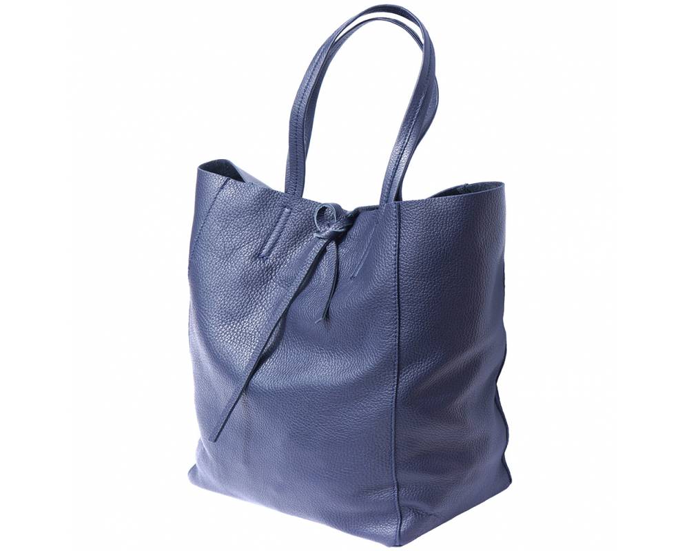 SCHULTERTASCHE - TOTE-BAG  BEUTELTASCHE - GRÖSSE L | DKL-BLAU