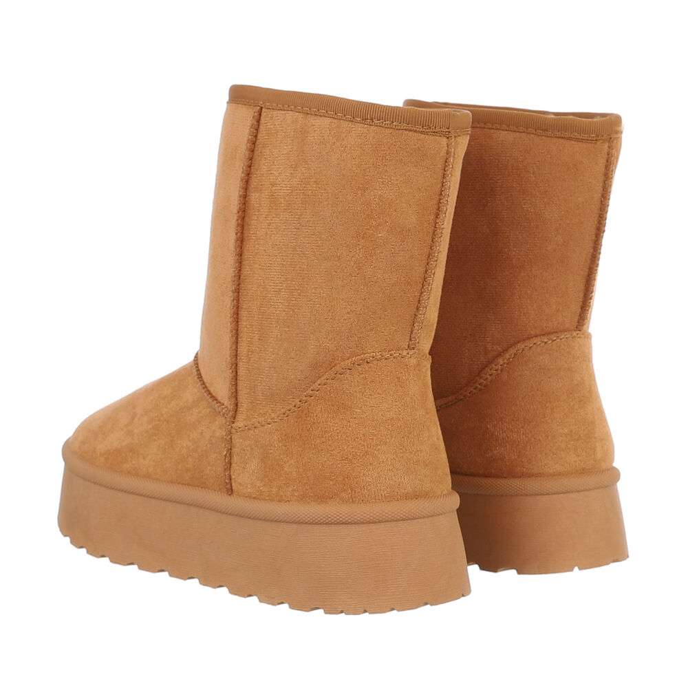 PLATEAU-BOOTS | MID-CUT STIEFELETTE | CAMEL