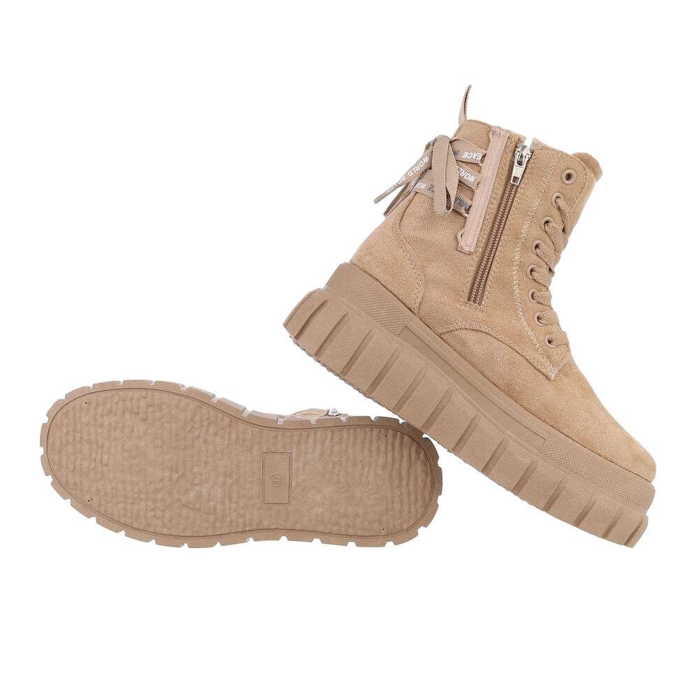 SCHNÜR-BOOT | DAMEN  BERGSTEIGER-STYLE - KHAKI