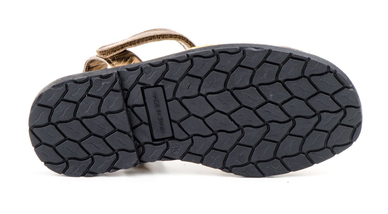 Menorca Sandale | Avarca Menorquina - Kids Glitter | Oro