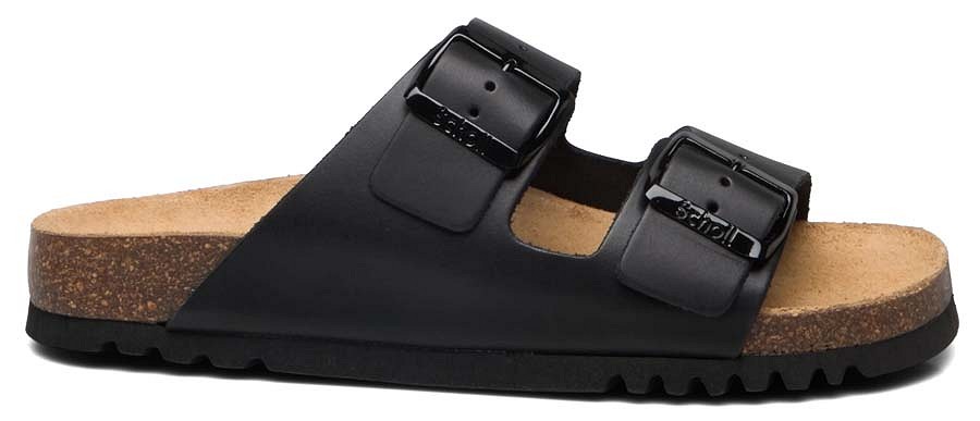 SCHOLL BIO-PANTOLETTE | JOSEPHINE | BLACK - LEATHER