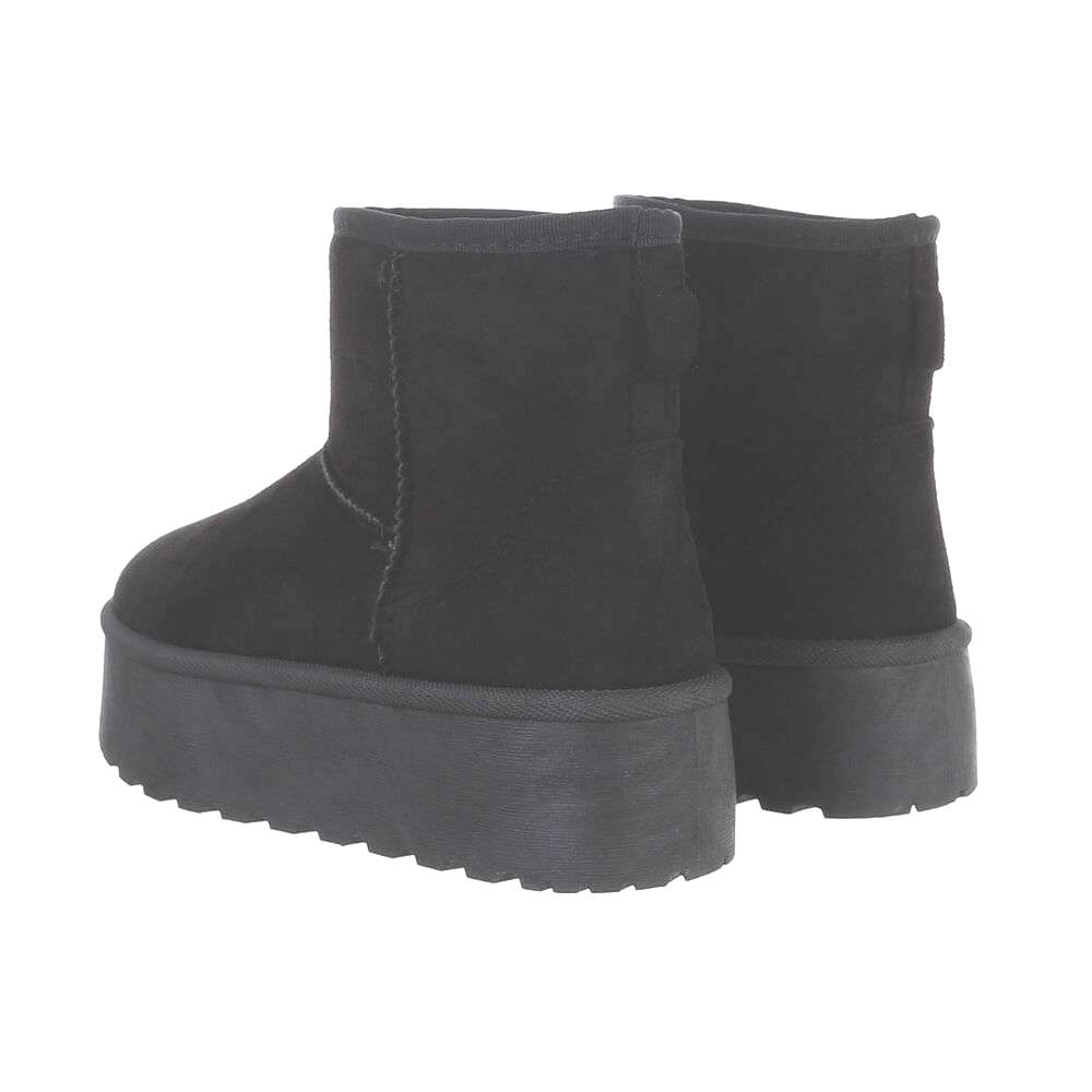 PLATEAU-BOOTS | LOW-CUT STIEFELETTE | SCHWARZ