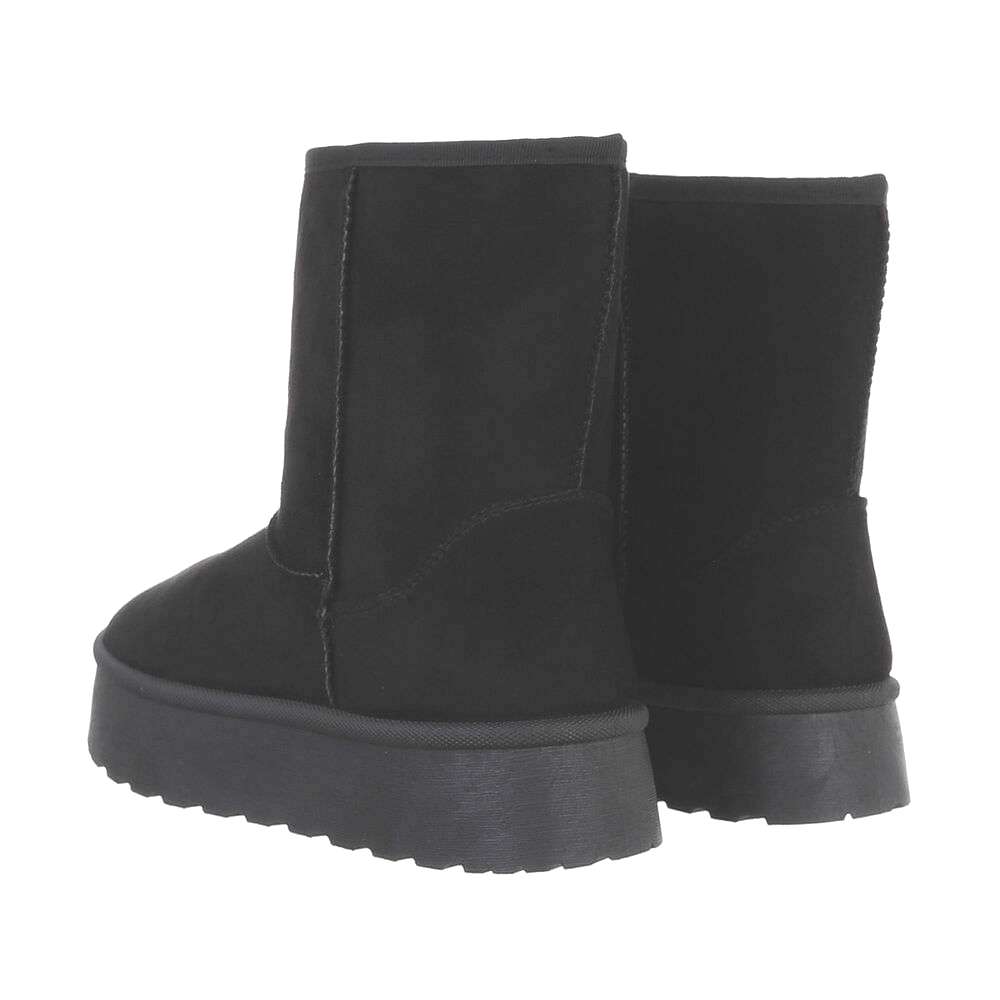 PLATEAU-BOOTS | MID-CUT STIEFELETTE | SCHWARZ