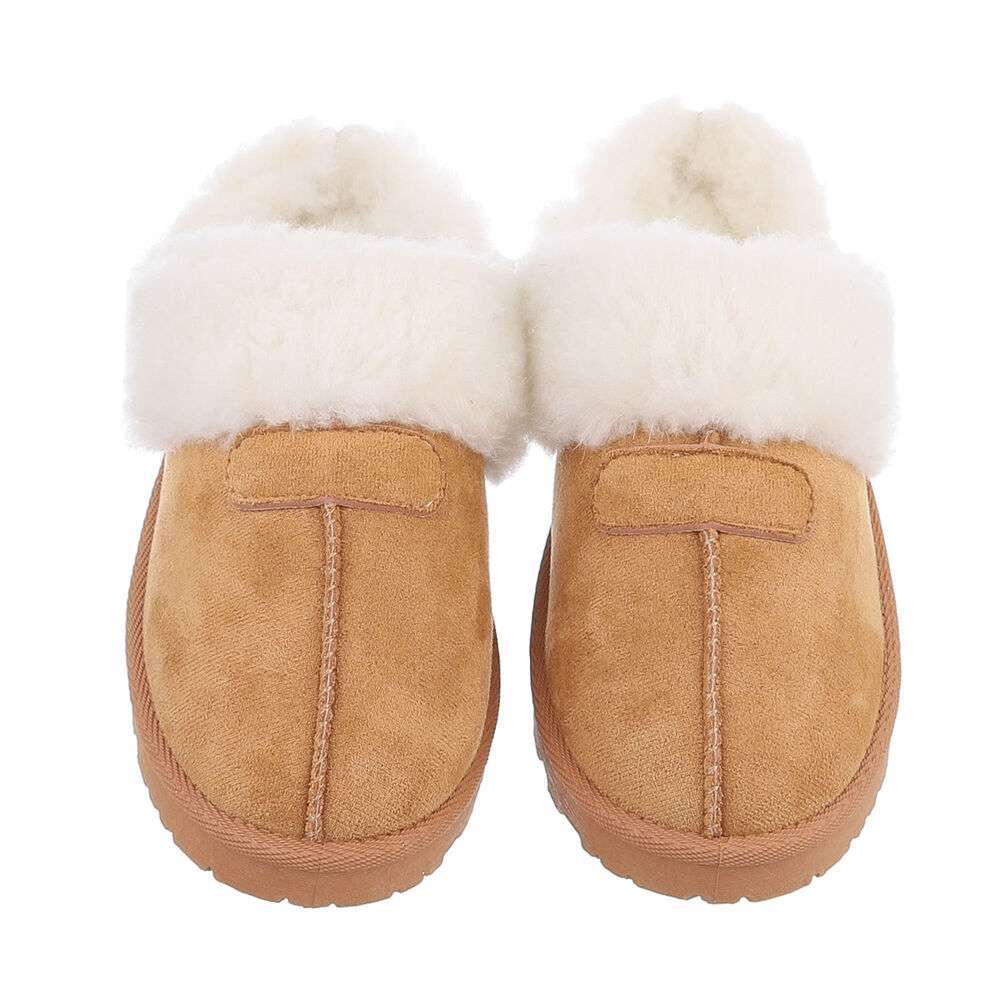 HAUSSCHUH | DAMEN COSY-PANTOLETTE - CAMEL
