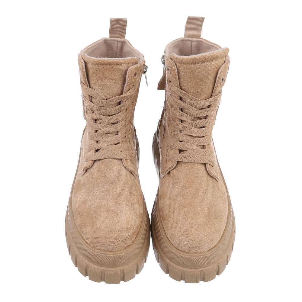 SCHNÜR-BOOT | DAMEN  BERGSTEIGER-STYLE - KHAKI