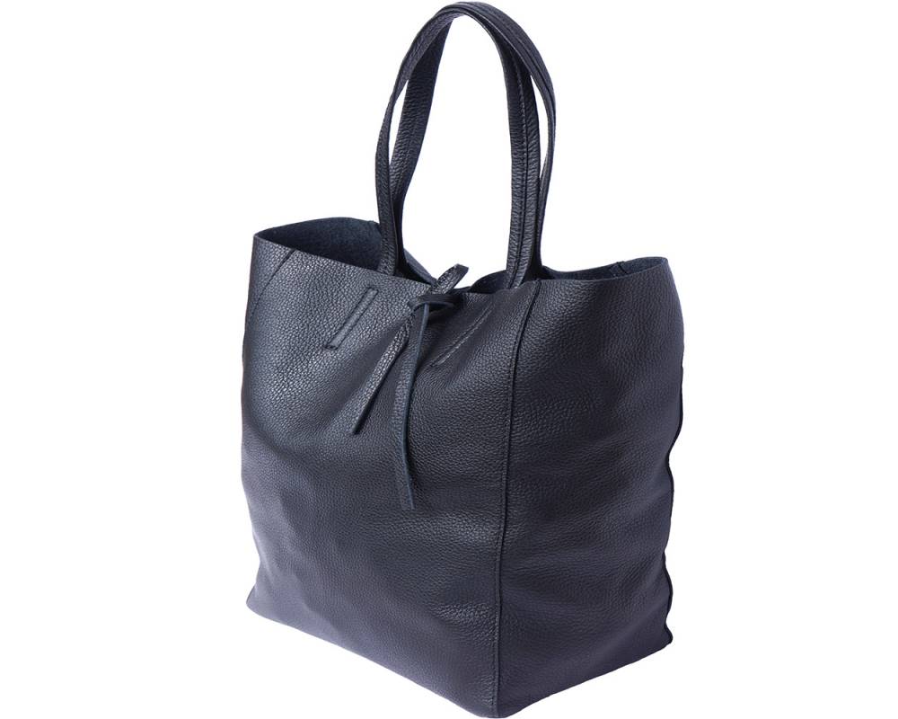 SCHULTERTASCHE - TOTE-BAG  BEUTELTASCHE - GRÖSSE L | SCHWARZ