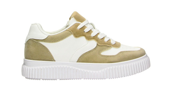 SNEAKER | LOW-BASKET-SNEAKER | BEIGE-WHITE