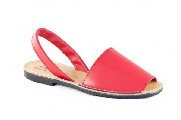 Avarca Menorquina Sandale | Piel Rojo