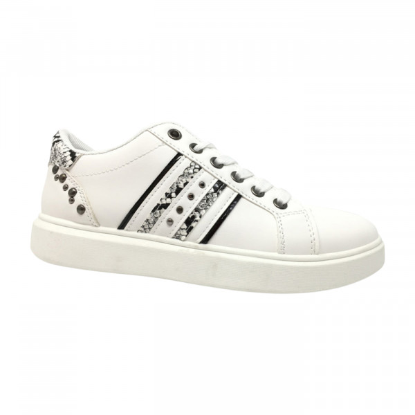 SNEAKER LOW | 77338 WEISS-SNAKE